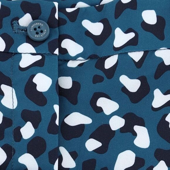 NWT J. Lindeberg Women’s PIA Golf Ankle Pants Moroccan Blue Animal Print Size 26 - Picture 10 of 11